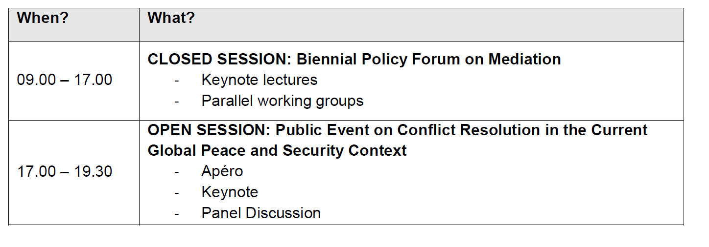 Schedule Policy Forum 2024